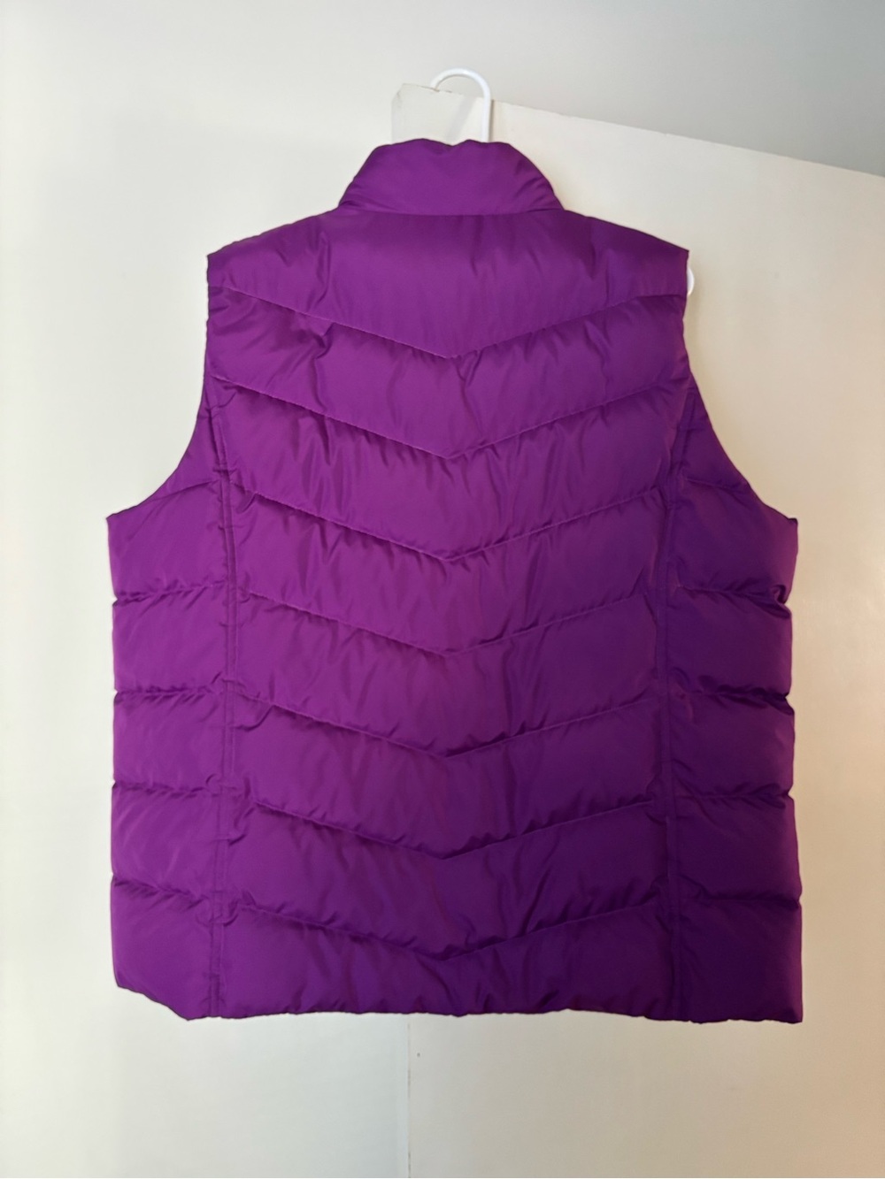 NWOT Lands' End Women's Bright Purple Quilted Puffer Vest size 1X - Picture 2 of 2